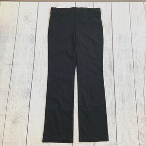 Maurices Pants sz Large Reg 12 Black Straight Inseam 32" Pull on Style